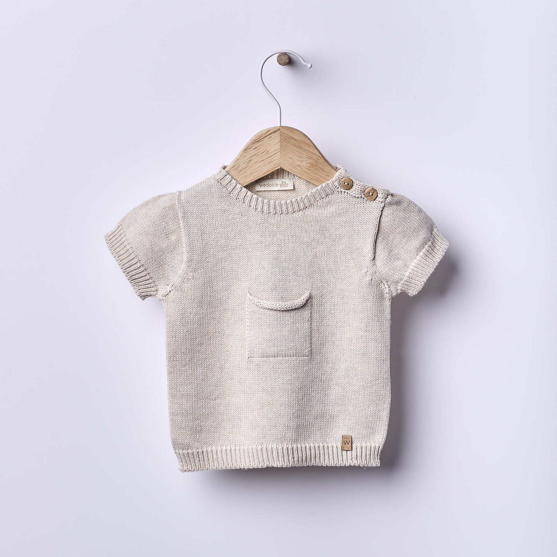 Maglioncino a Maniche Corte in Cotone Biologico – NAVY CODE - Be Brave Boutique