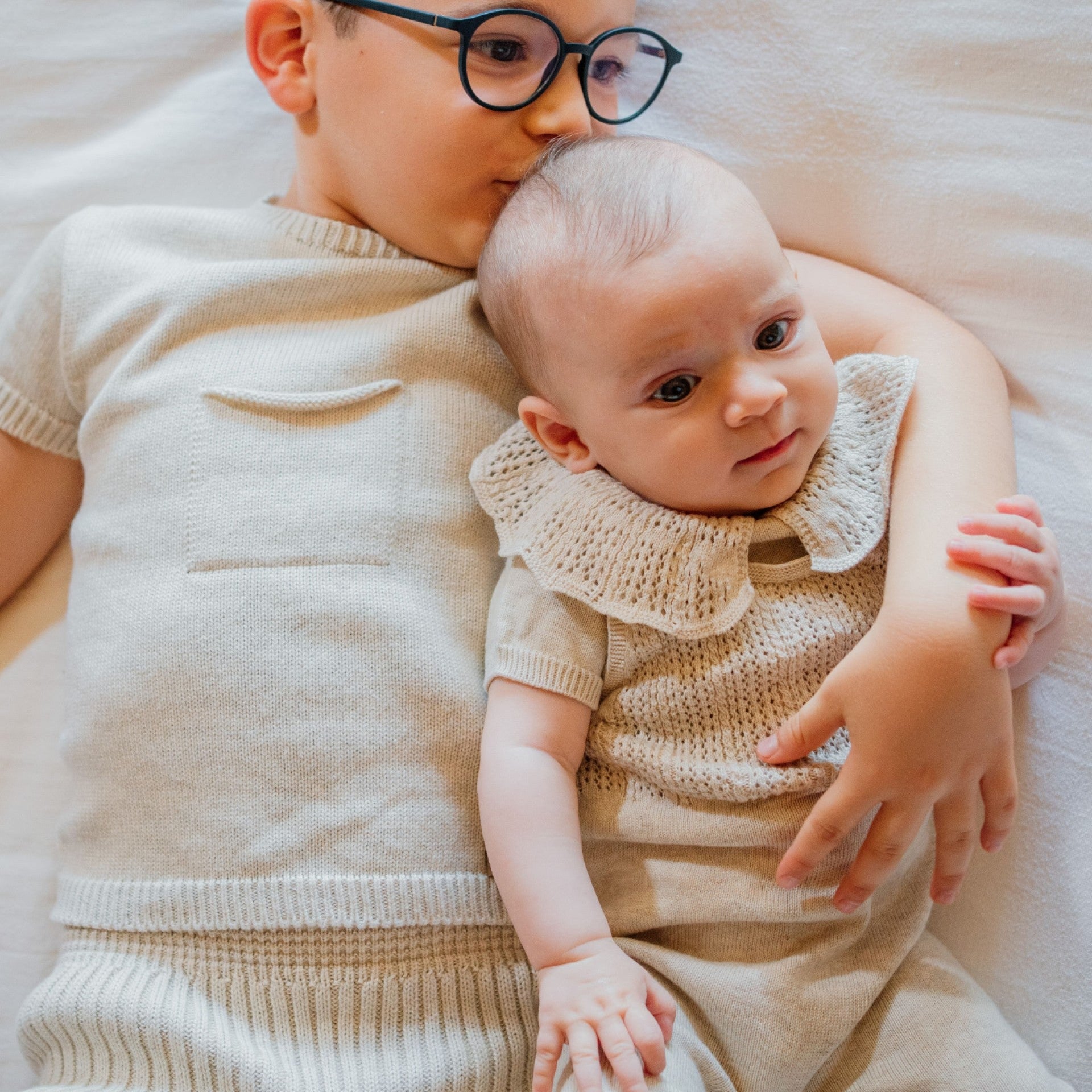 Maglioncino a Maniche Corte in Cotone Biologico – NAVY CODE - Be Brave Boutique