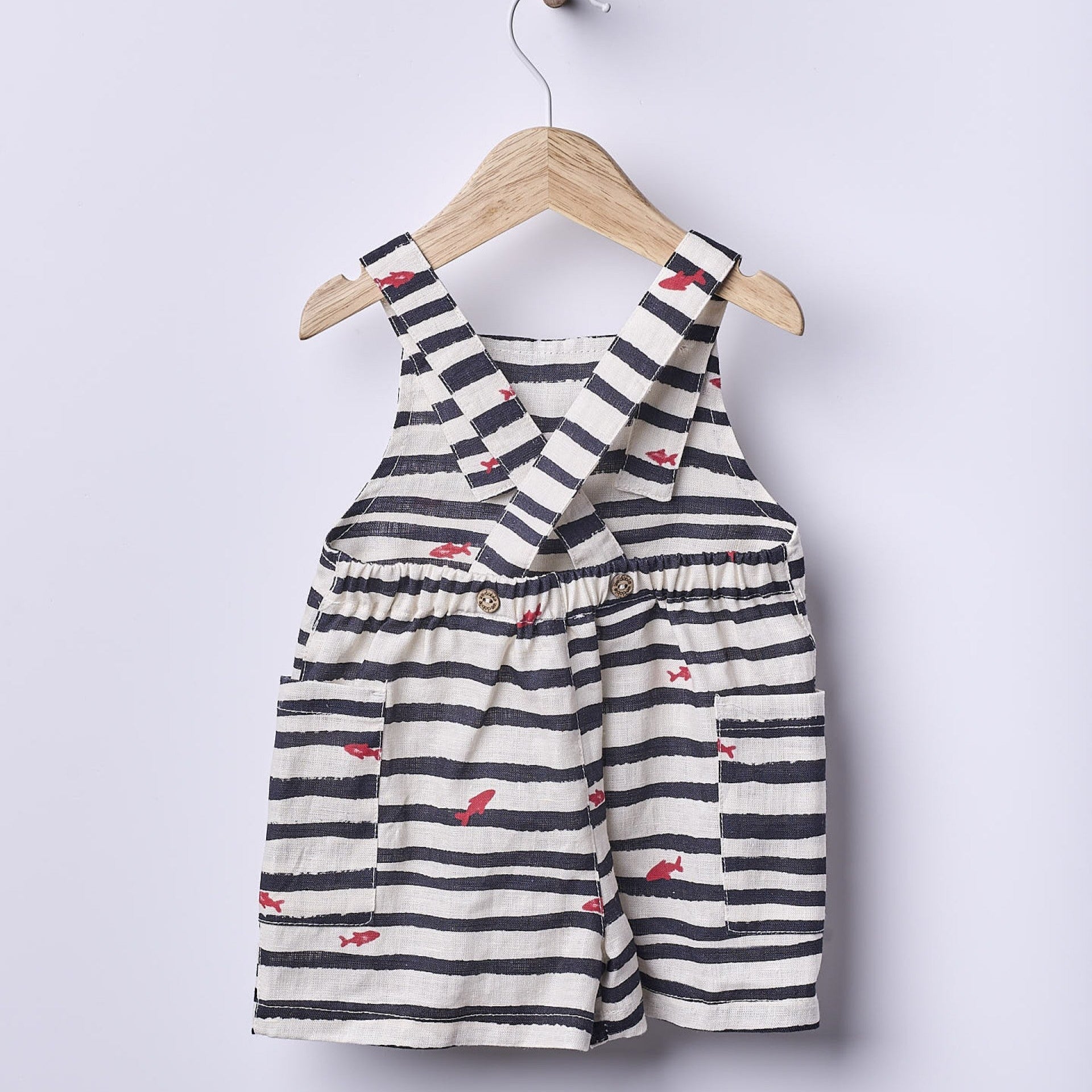 Salopette in Lino Pesciolini - Be Brave Boutique