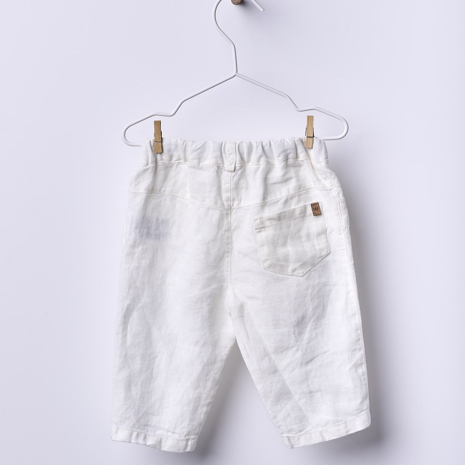 Pantaloni in Lino Bianco – NAVY CODE - Be Brave Boutique