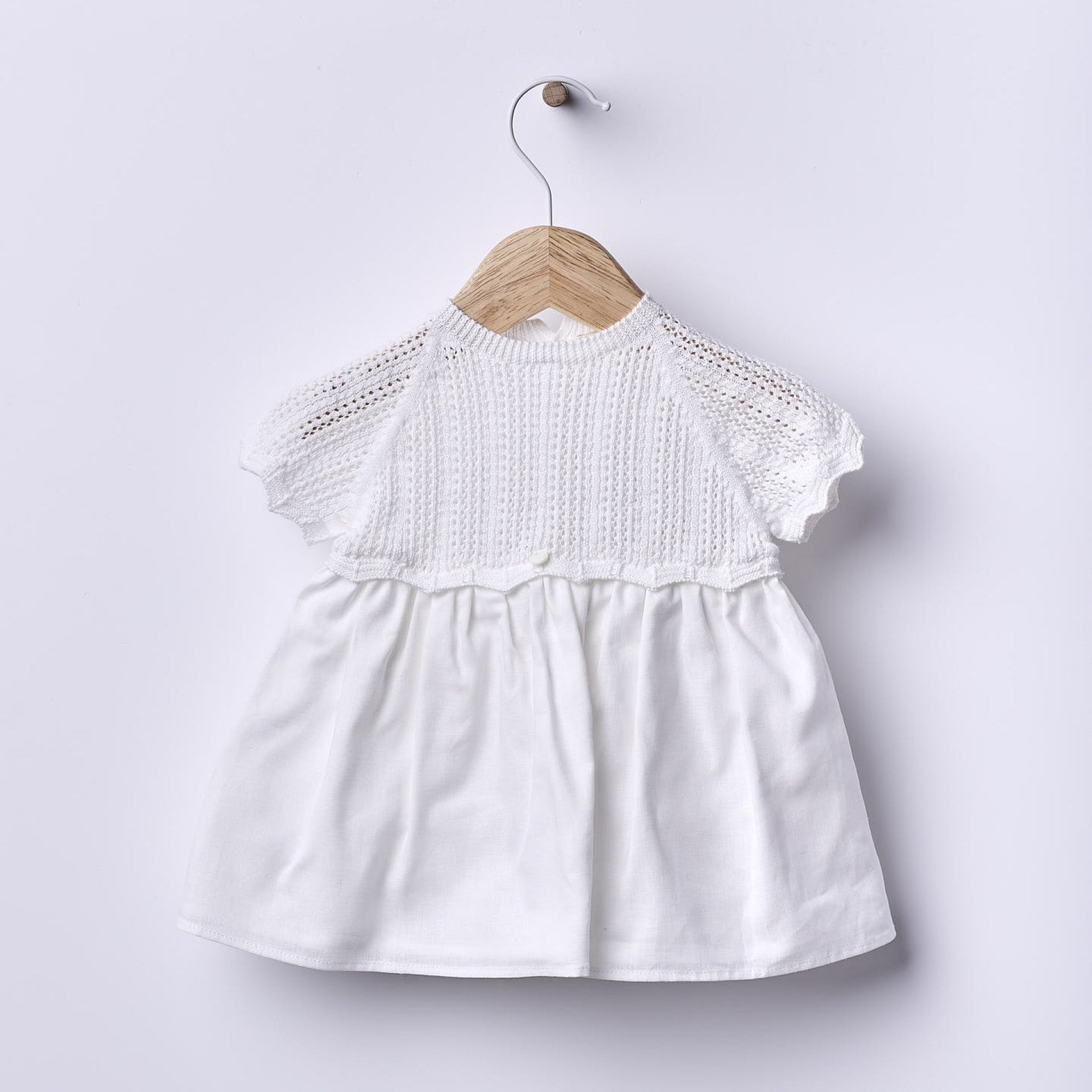 Abito a maniche corte Bianco - Be Brave Boutique