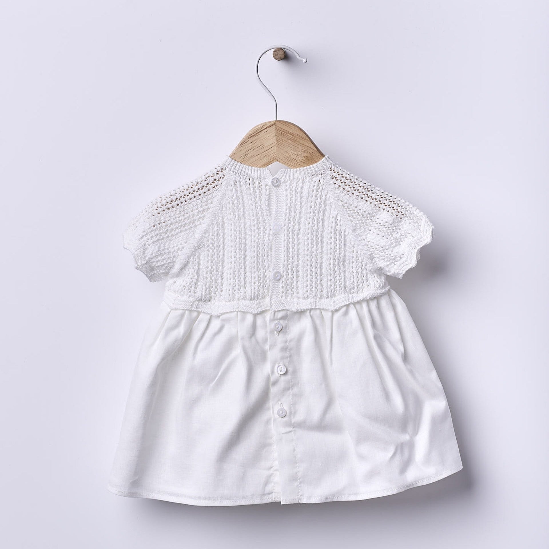 Abito a maniche corte Bianco - Be Brave Boutique