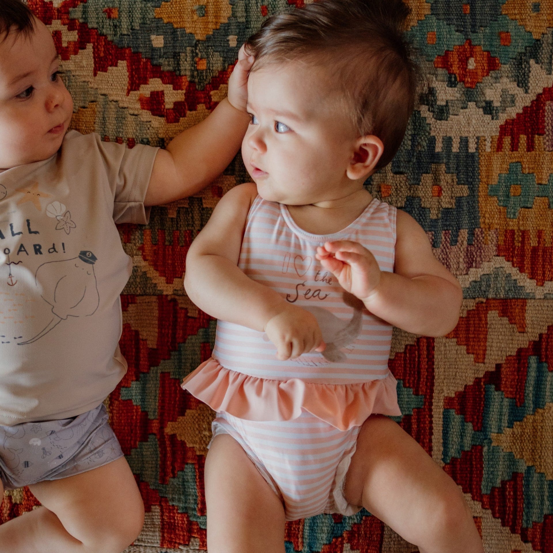 Costume da Bagno a Righe – I LOVE THE SEA - Be Brave Boutique