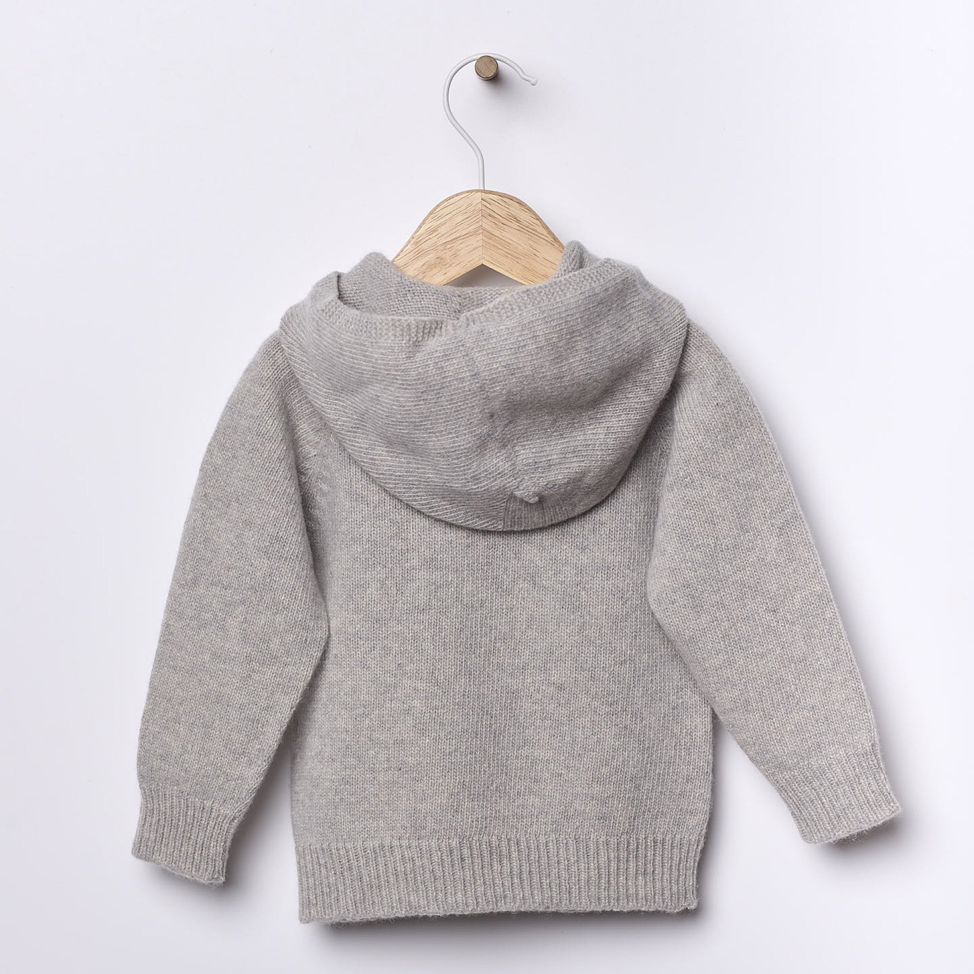 Maglione per bambini con cappuccio In 100% Morbida Lana Marino Extrafine - Be Brave Boutique