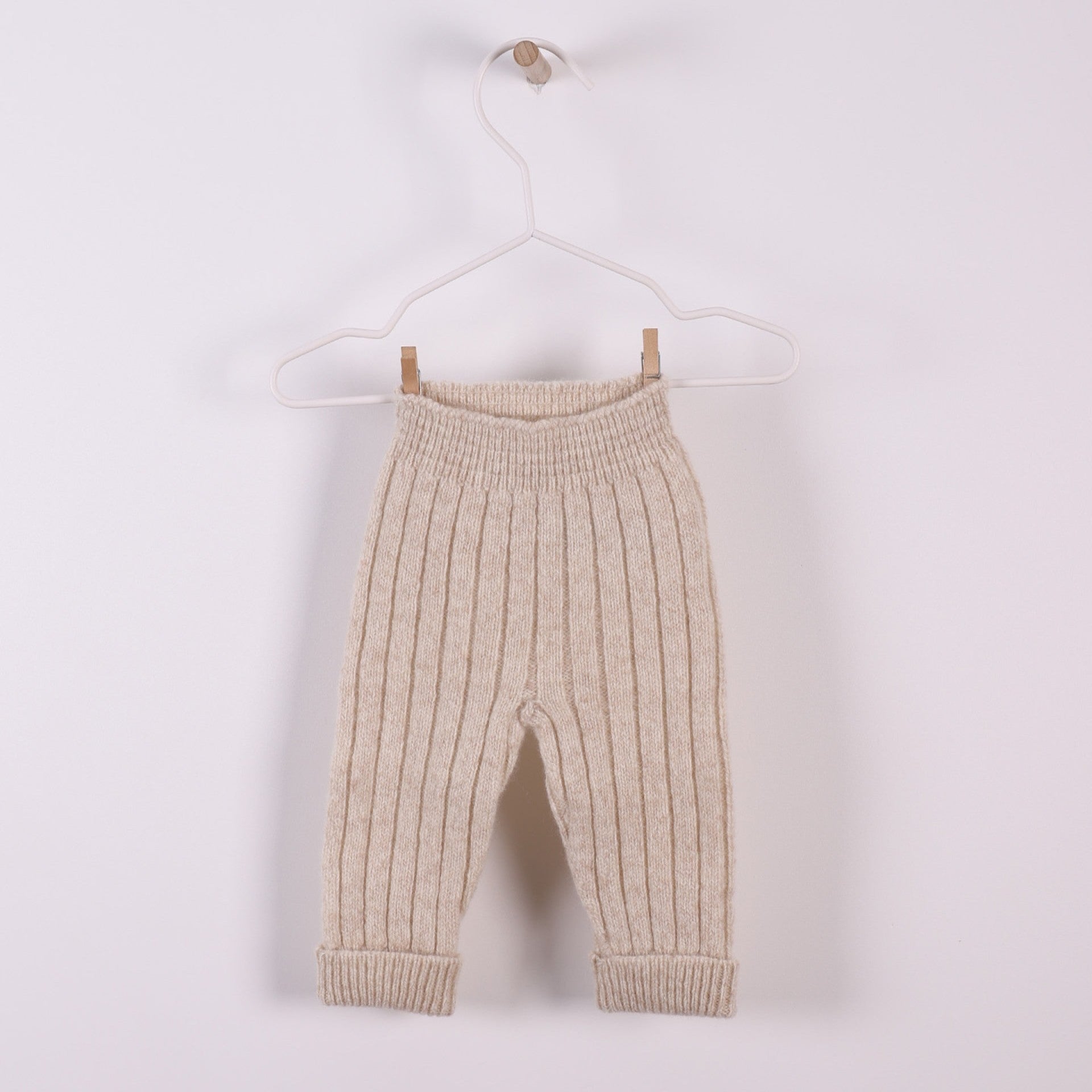 Completo BUNNY AND FRIENDS in lana merino extrafine – maglia e pantaloni neonato - Be Brave Boutique