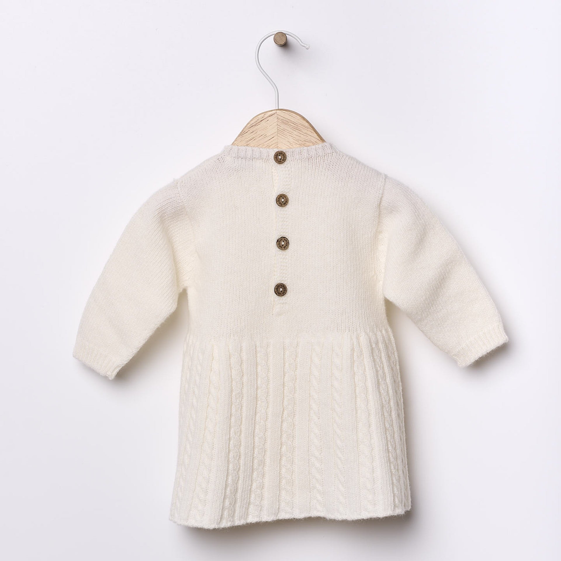 Abito in lana merinos extra fine Bianco Perla