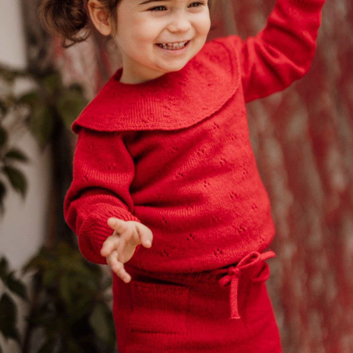 Gonna bambina HAPPY GIRL in lana merino extrafine - Be Brave Boutique