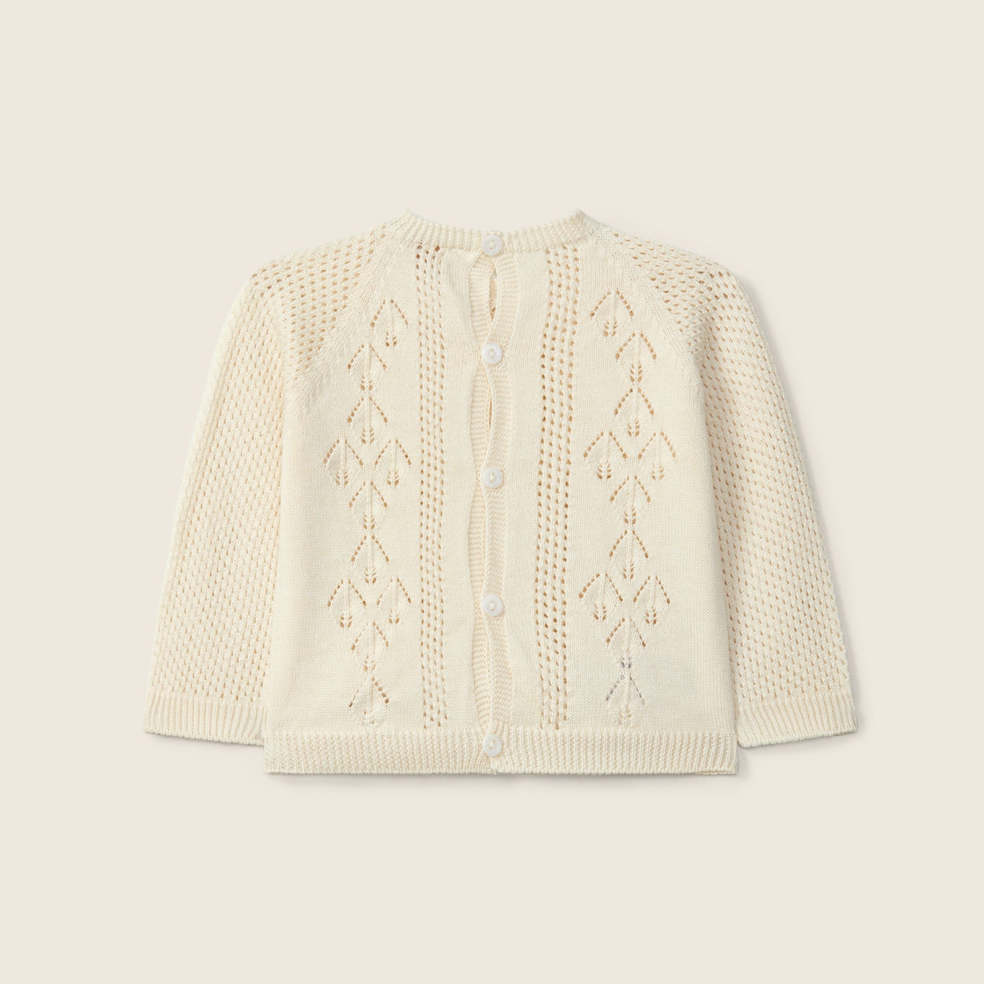 Completo Nascita maniche lunghe lavorato a maglia in cotone biologico | AMORE SENZA LIMITI