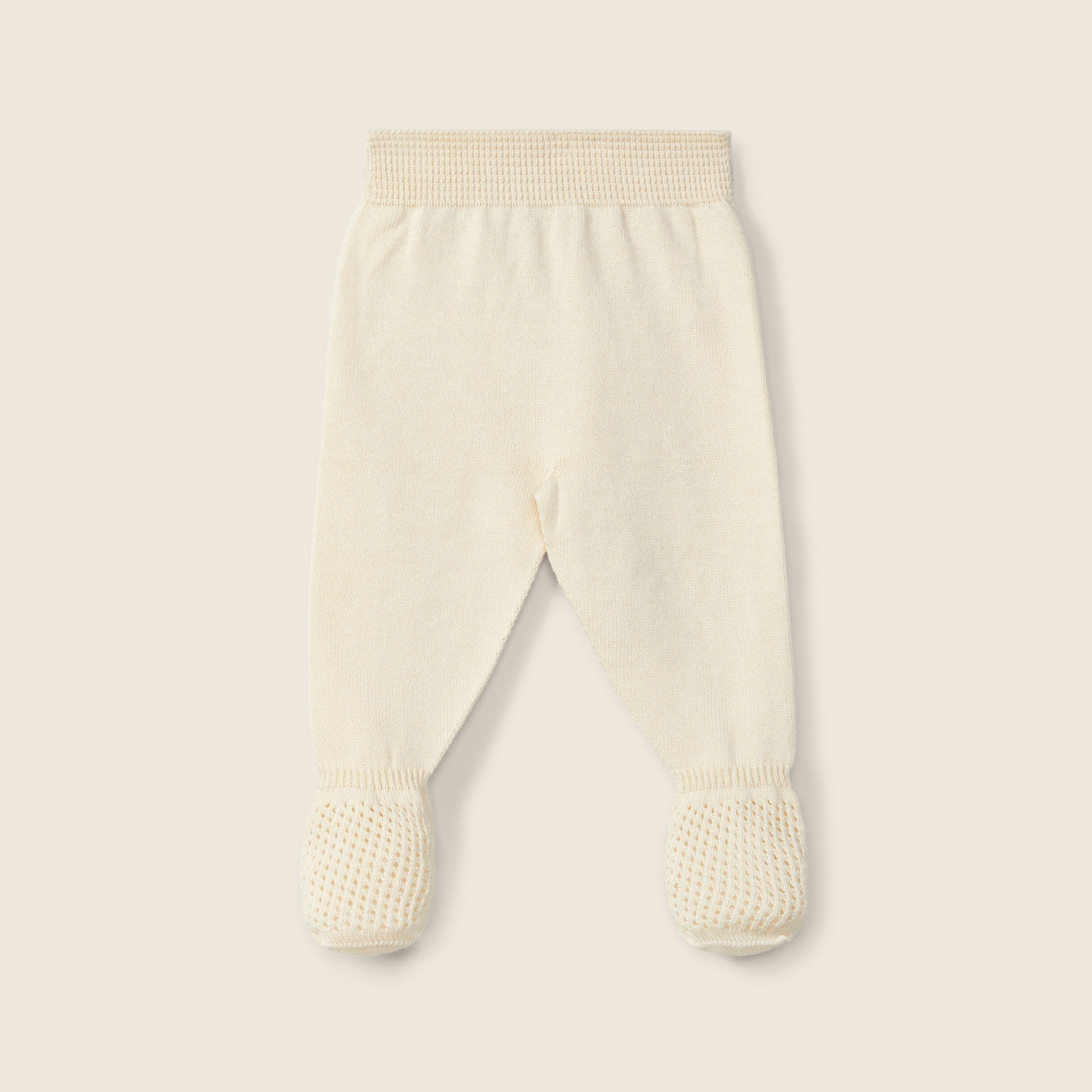 Completo Nascita maniche lunghe lavorato a maglia in cotone biologico | AMORE SENZA LIMITI