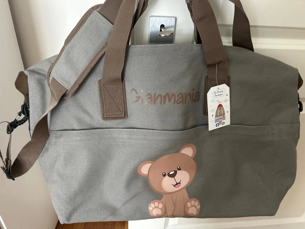 Borsa Multifunzionale adattabile al Passeggino e Personalizzabile Orsetto