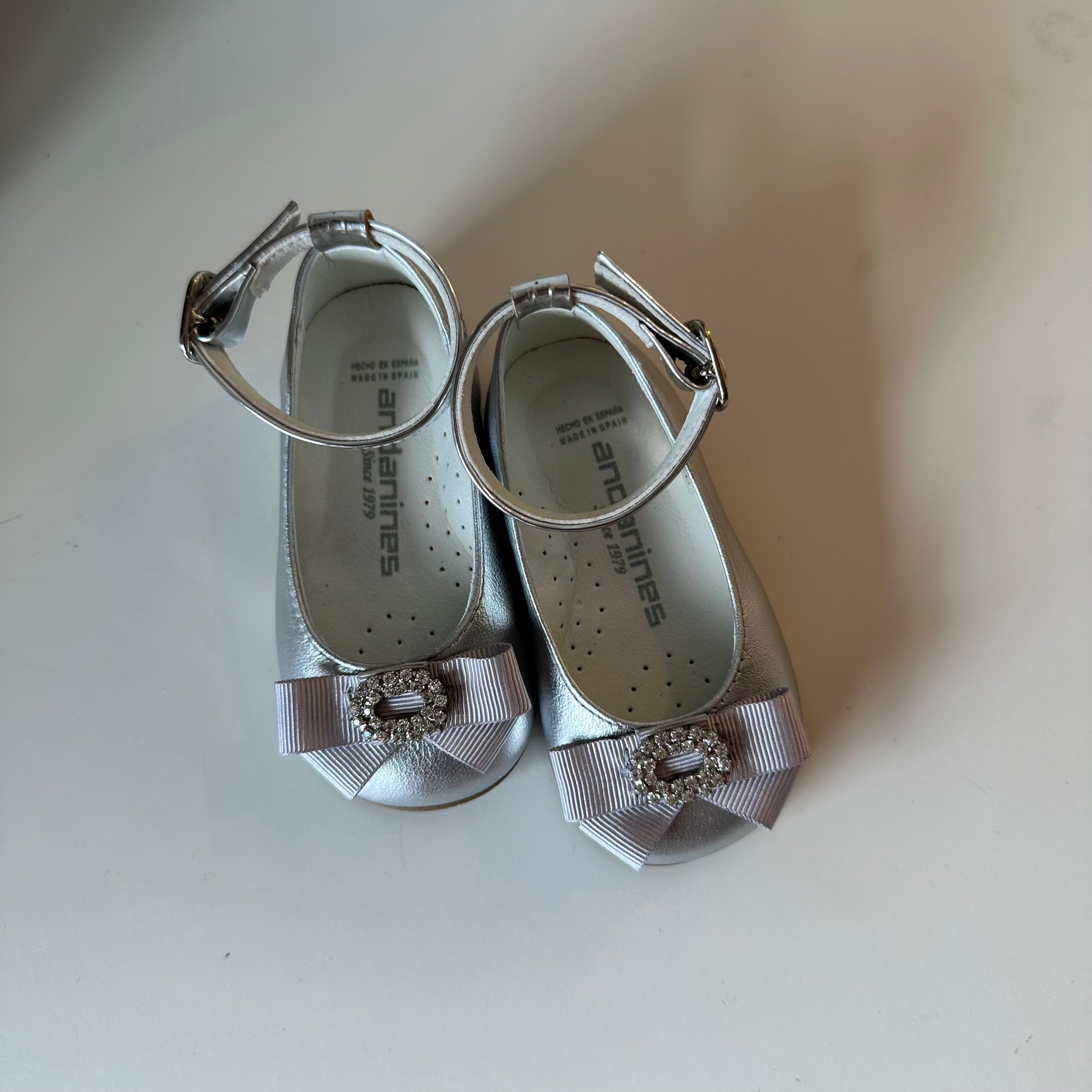 ANDANINES Ballerine eleganti Argento con plantare anatomico - Be Brave Boutique