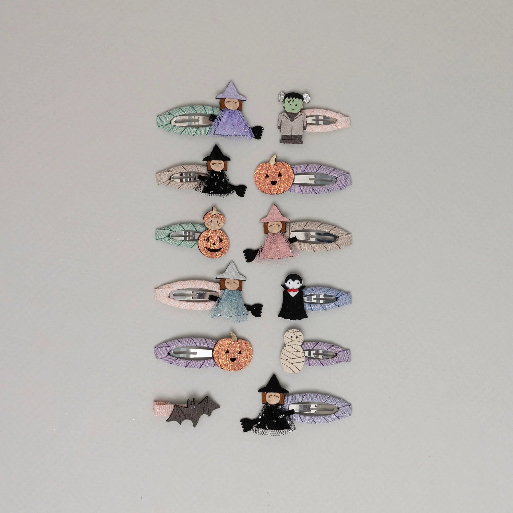 Set di clip a forma di zucca e pipistrello - Be Brave Boutique