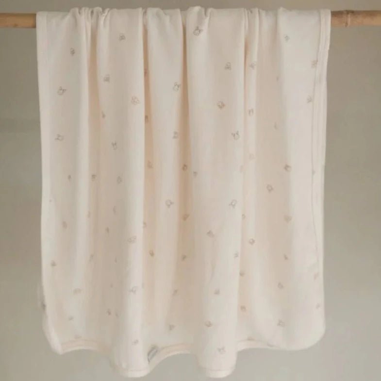 Coperta clinica neonato 75x100 Pure, Animal friends - Be Brave Boutique