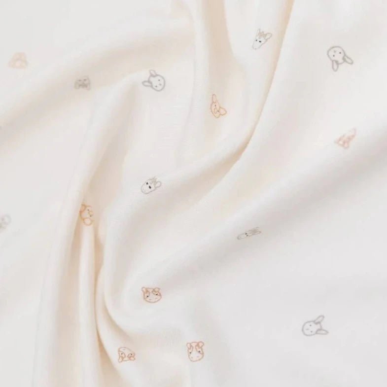 Swaddle Muslin Medium multi-uso 70x70cm 3-Pack - Animal Friends/Off White/ Almond - Be Brave Boutique