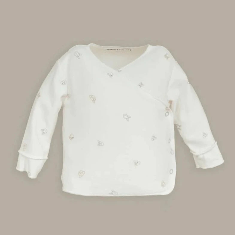 Maglia incrociata neonato Pure - ANIMAL FRIENDS 236 1 MESE - Be Brave Boutique