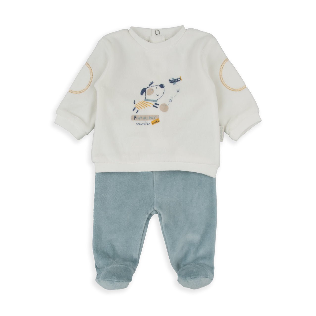 Coordinato Neonato in Ciniglia “Play All Day” - Be Brave Boutique