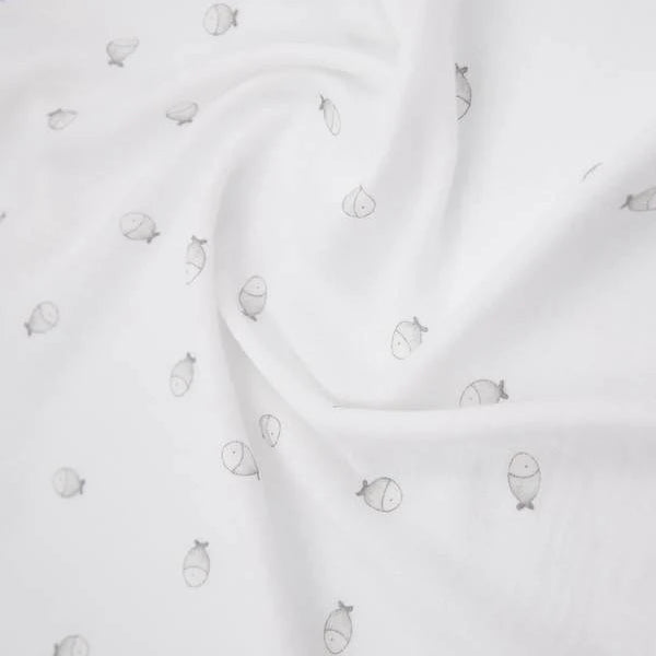 Swaddle Muslin Medium multi-uso 70x70cm 3-Pack - FISHES 242 - Be Brave Boutique