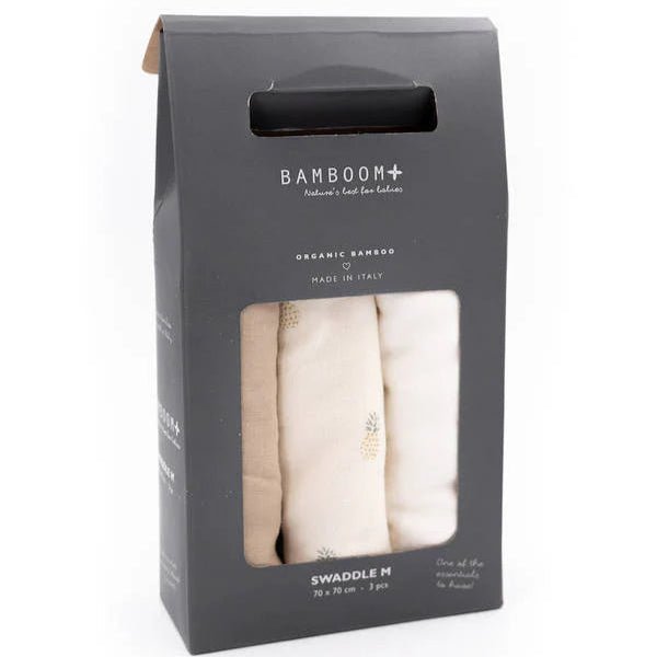 Swaddle Muslin Medium multi-uso 70x70cm 3-Pack - Tropical 92 - Be Brave Boutique