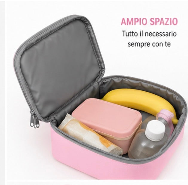 Porta Merenda per Bambini personalizzabile Unicorno Arcobaleno