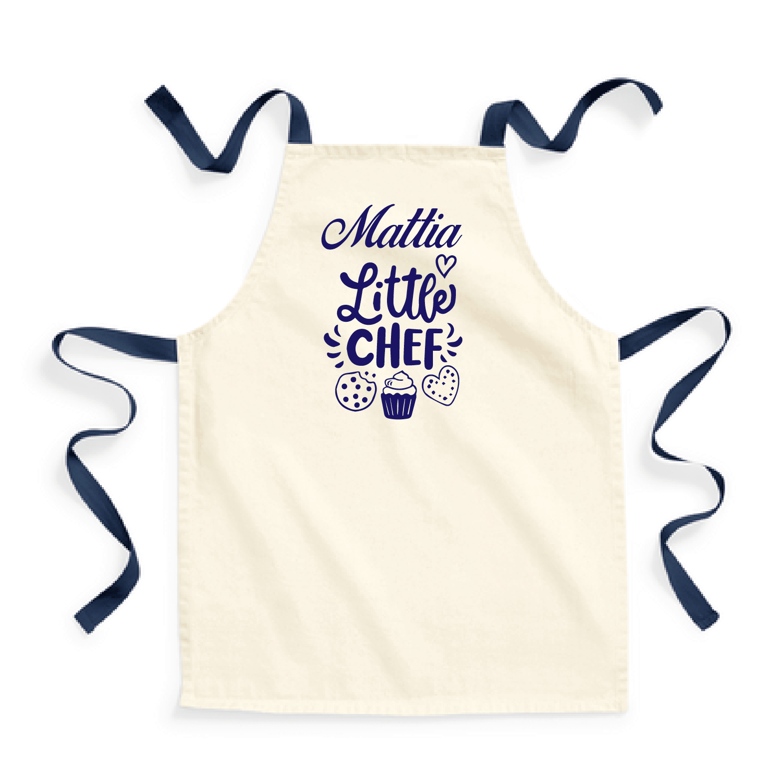 Grembiule Little chef n 100% cotone Personalizzabile Bambini - Be Brave Boutique