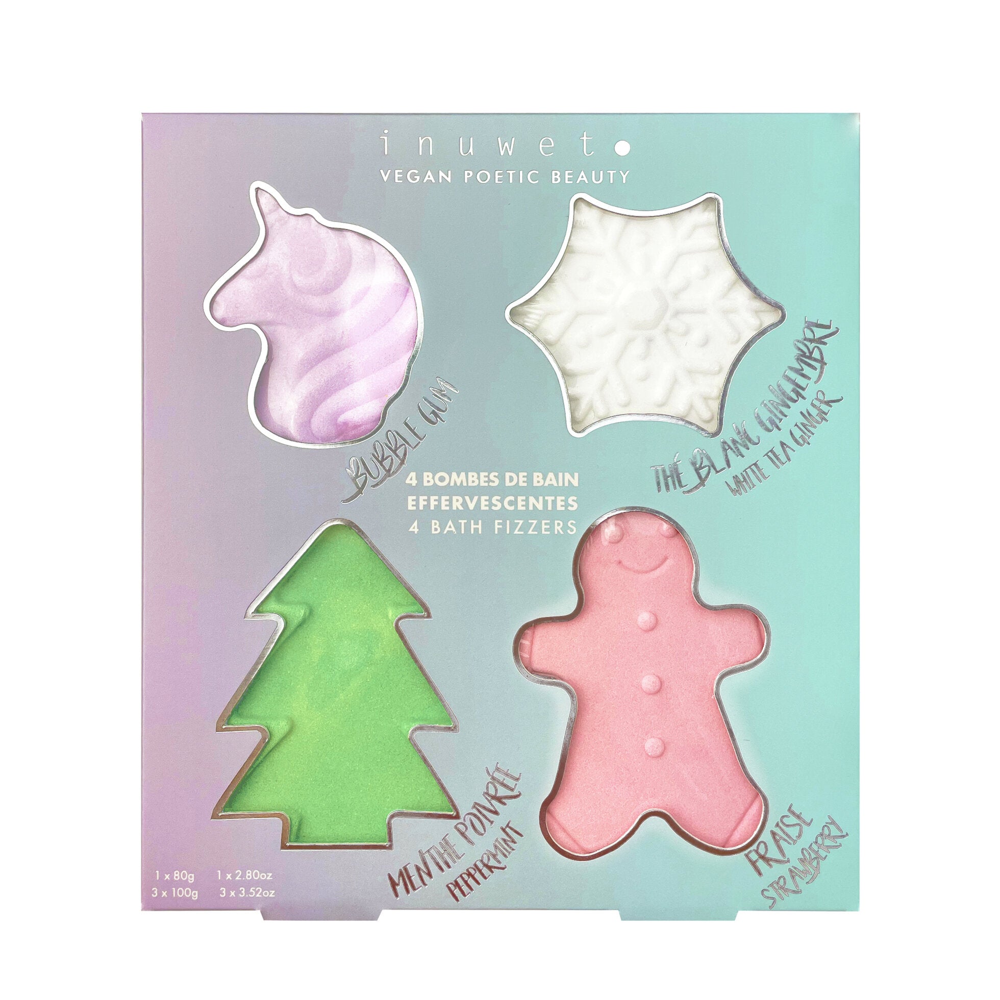 Scatola da 4 bombe da bagno effervescenti - Be Brave Boutique