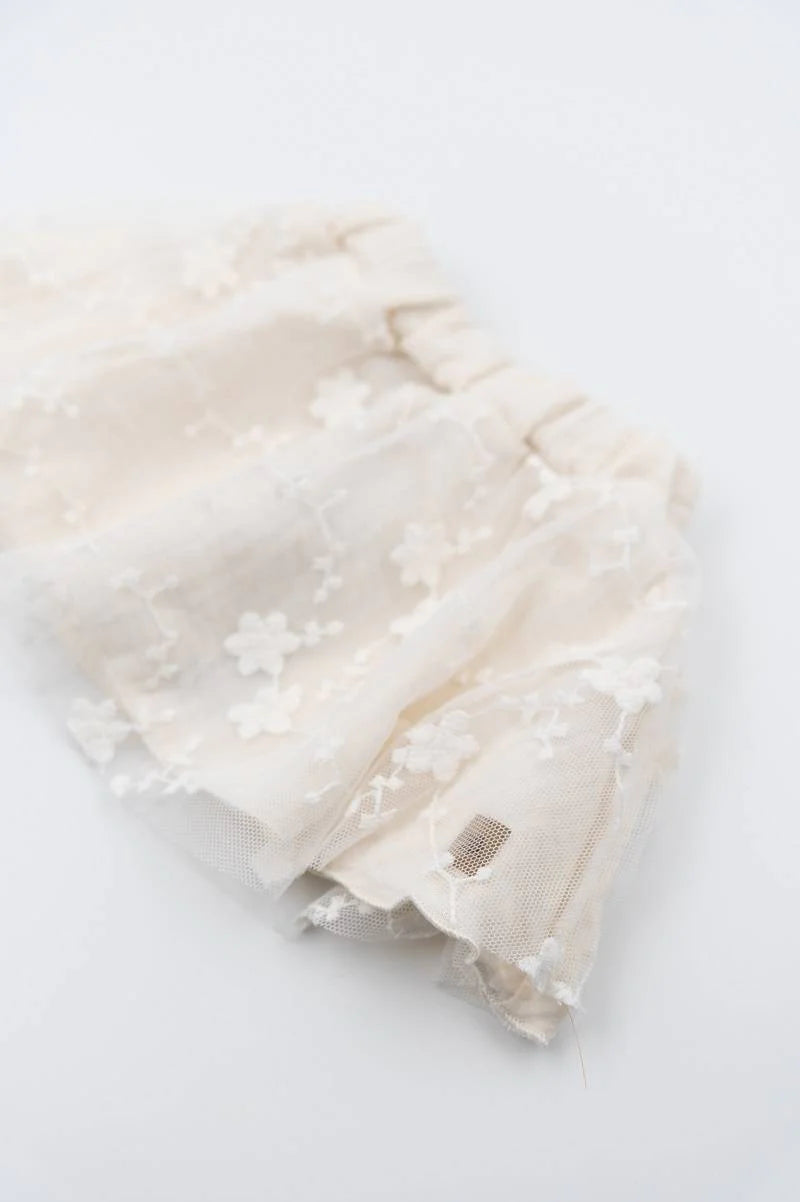 Gonna con embroidery - Offwhite 42 - Be Brave Boutique