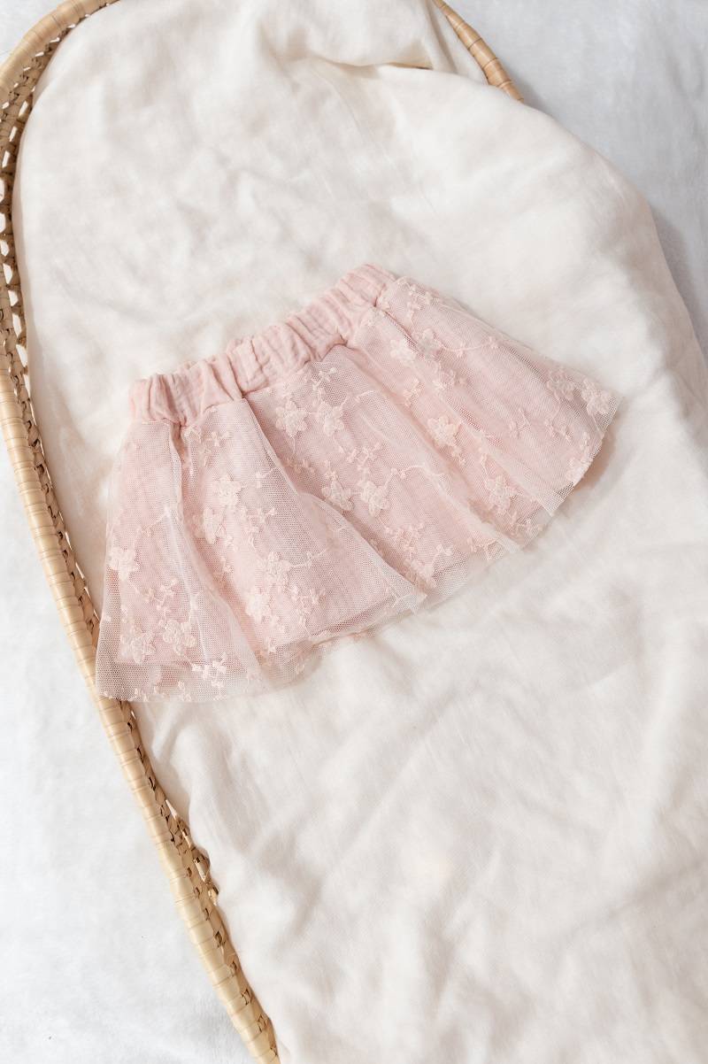 Gonna con embroidery - Water Pink 77 - Be Brave Boutique