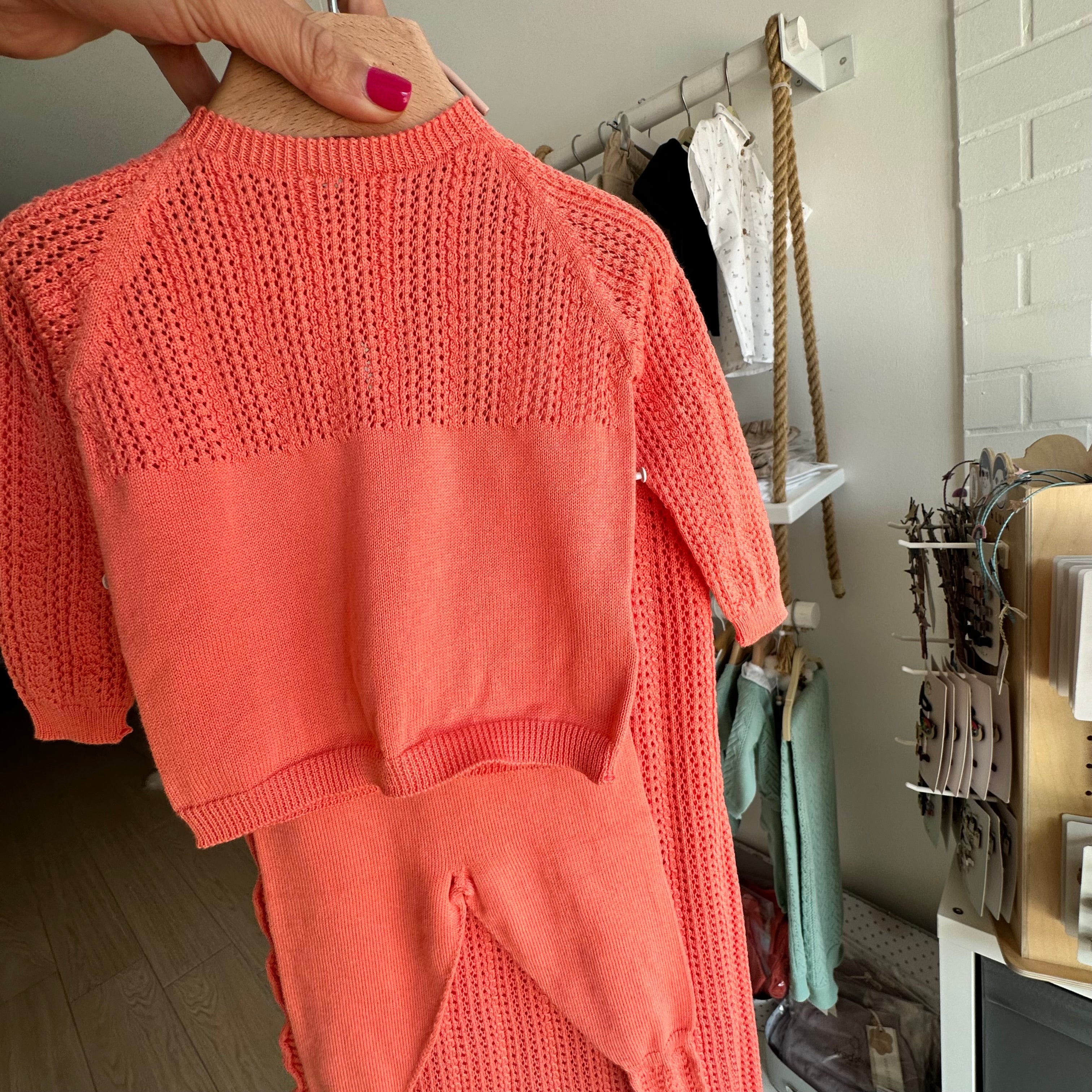 Copertina in Cotone Biologico Coral – A GRACEFUL SUMMER - Be Brave Boutique