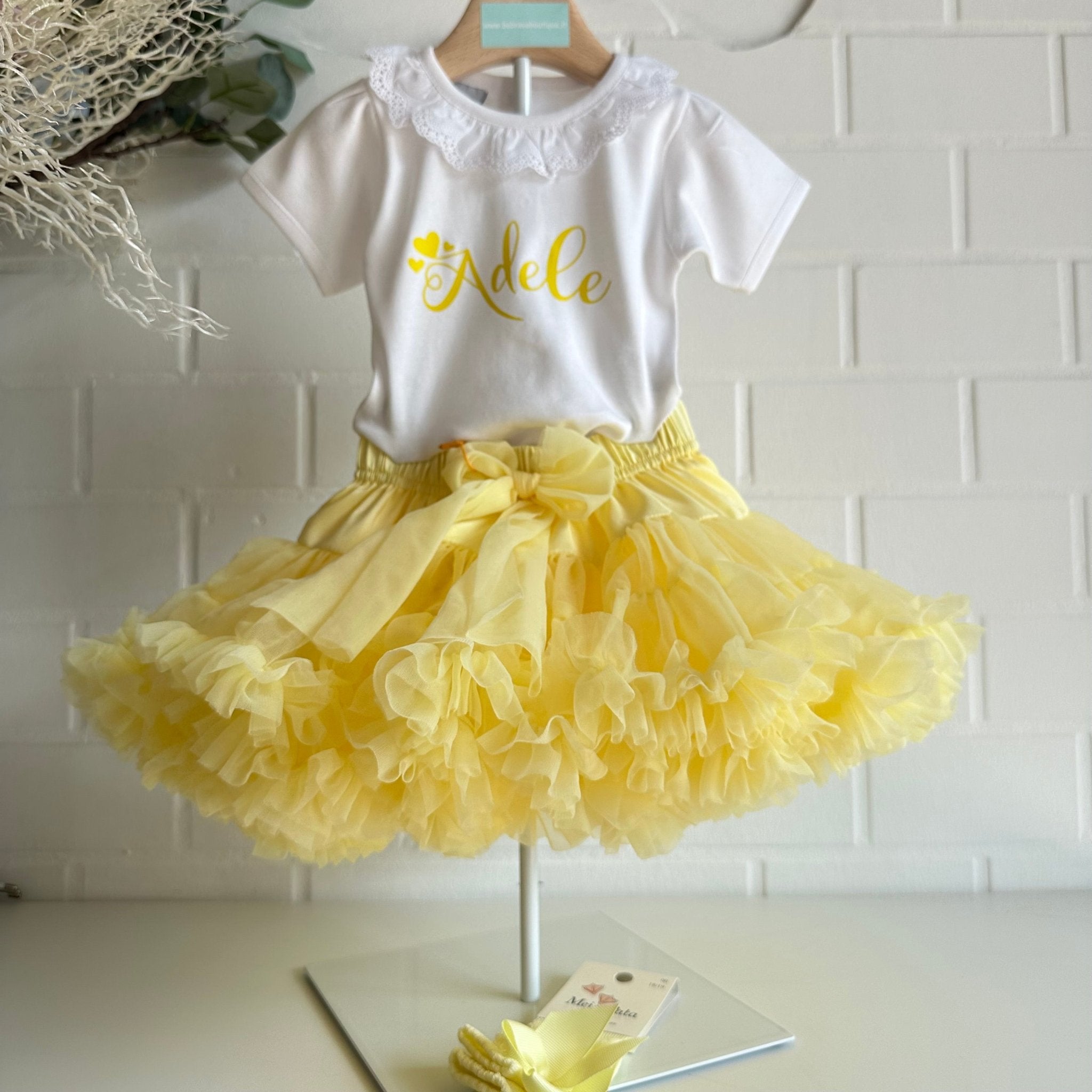 Gonna Ampia in Tulle Giallo - Be Brave Boutique