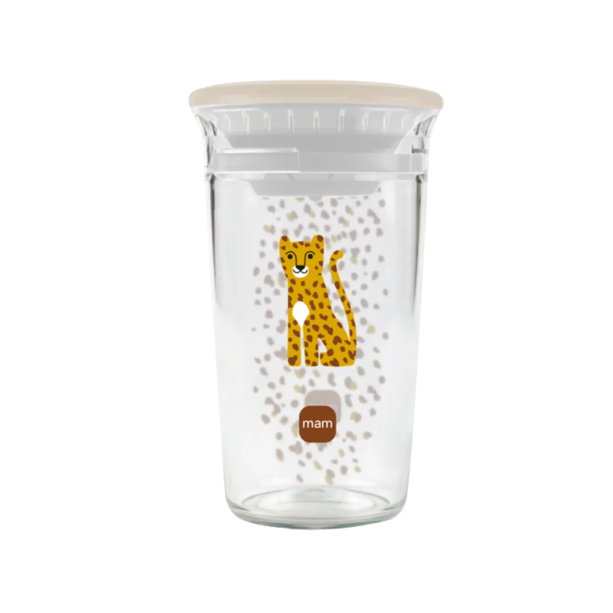 MAM Easy to Drink Cup 8+m Tigrotto tazza per bambini con valvola anti goccia