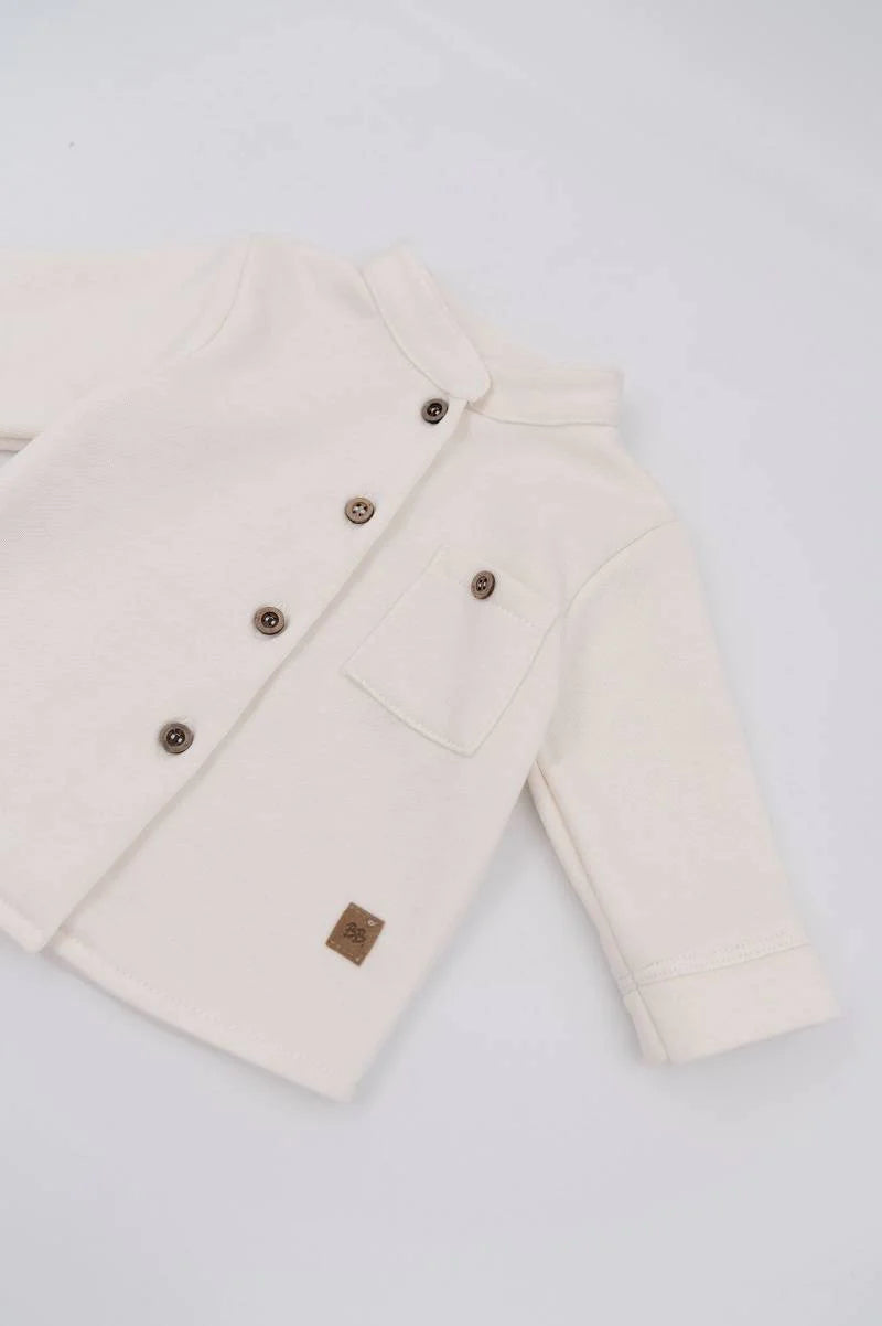 Camicia collo Coreano - Offwhite 71 - Be Brave Boutique