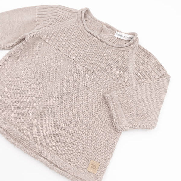 Maglia apertura dietro a costine - Cammello 33 - Be Brave Boutique