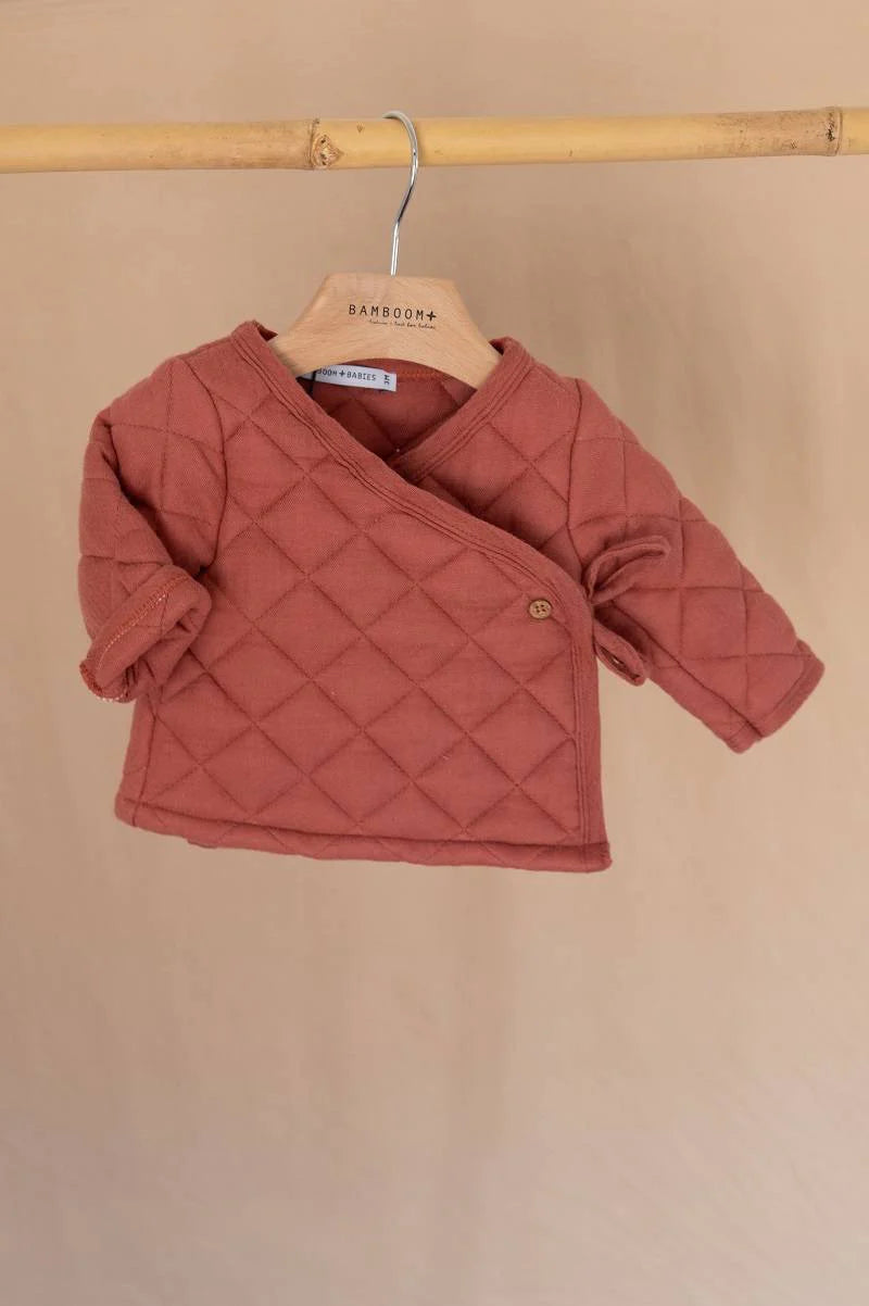 Cardigan incrociato - Wine Rose 58 - Be Brave Boutique