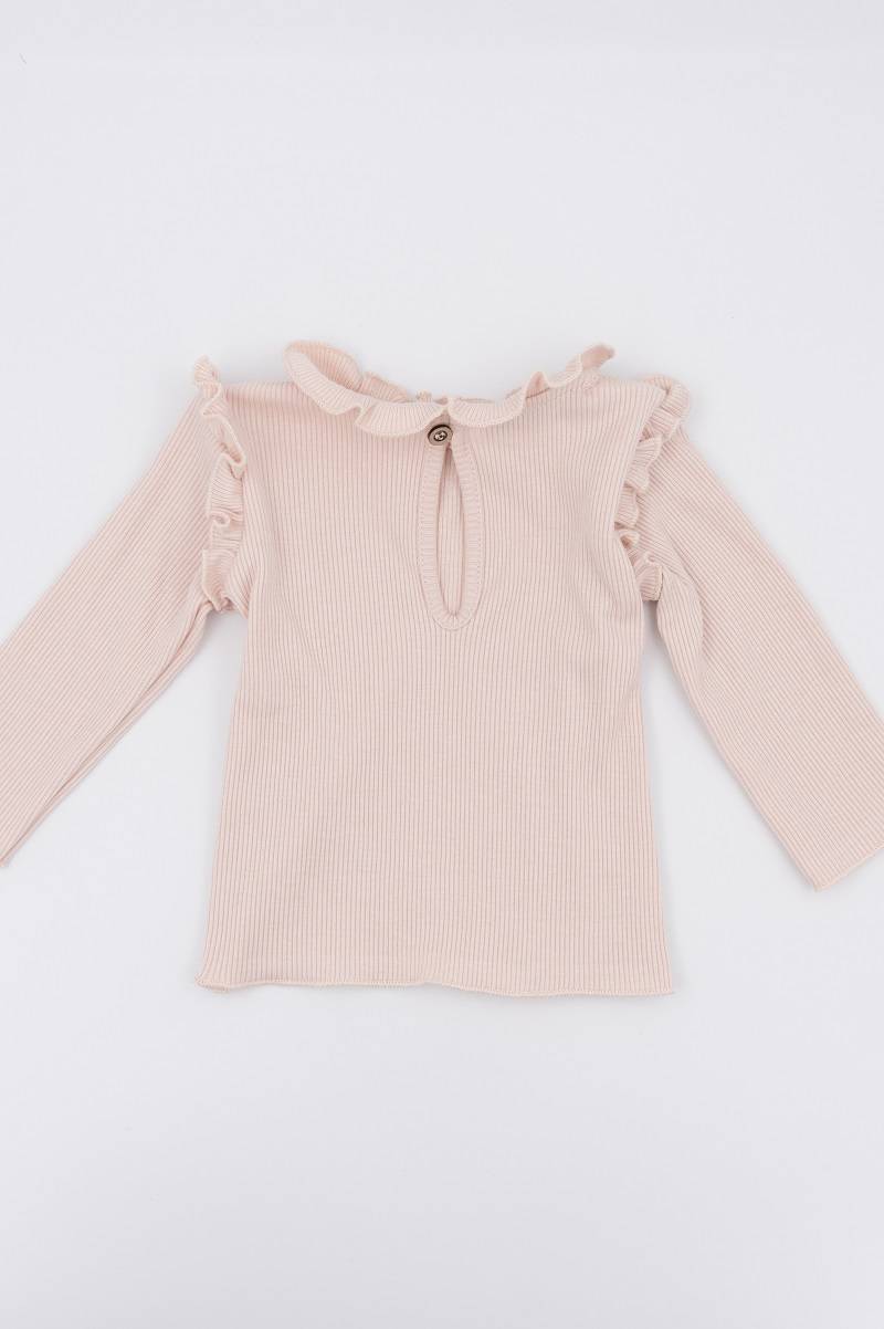 T-shirt maniche lunghe froufrou - Water Pink 37 - Be Brave Boutique