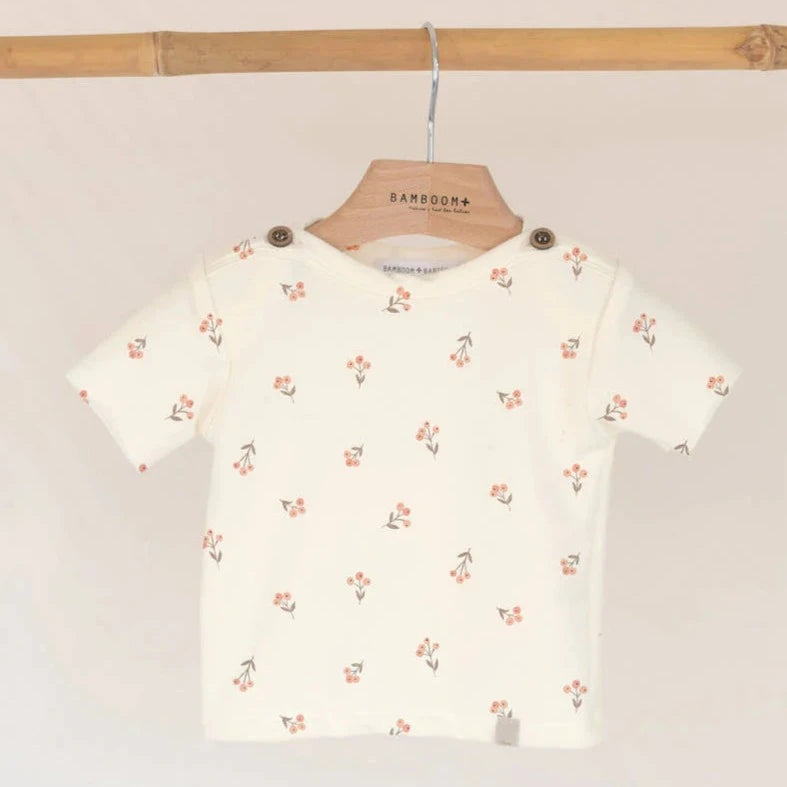 Shirt MC con stampa , bottoncini spalle - ROSEHIP RO - Be Brave Boutique