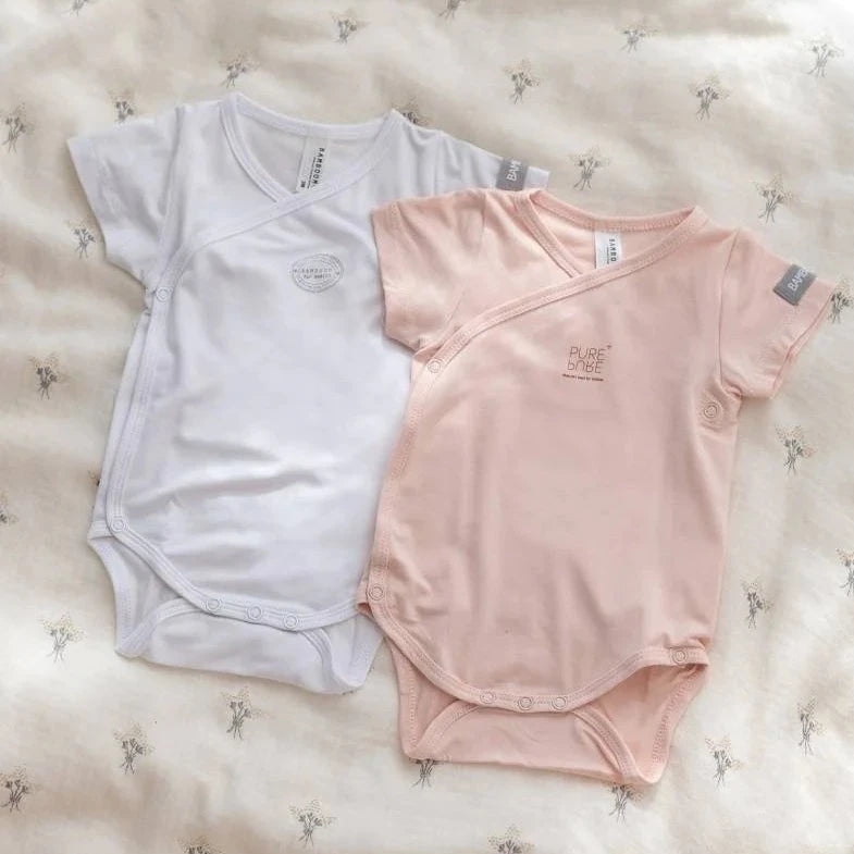 Confezione Body maniche corte- 2pc - Rosa 04 - Be Brave Boutique