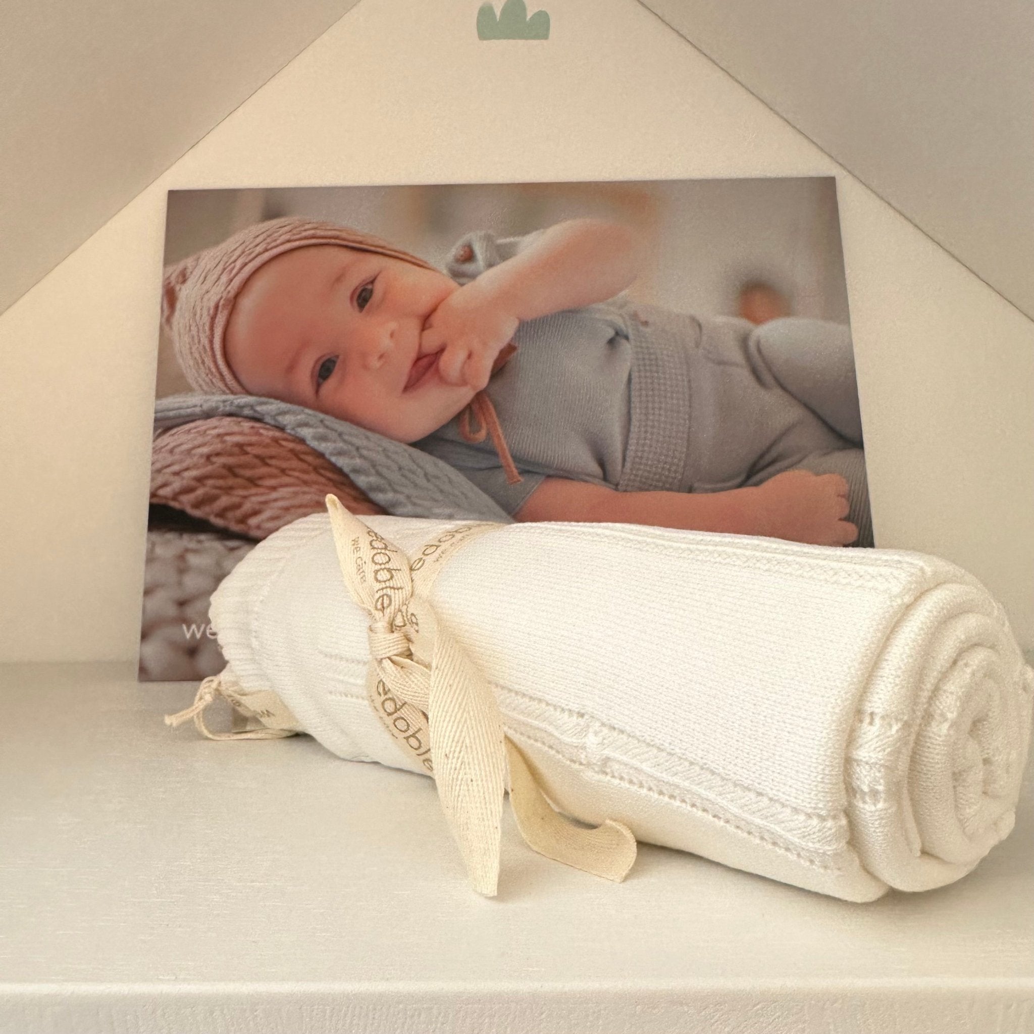 Copertina in cotone organico Soft Touch Bianco - Be Brave Boutique