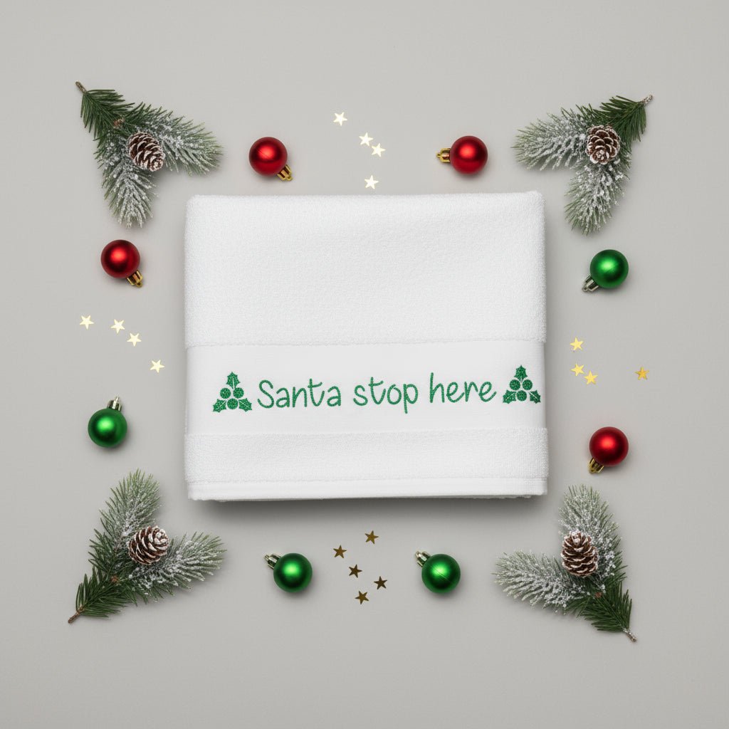 Asciugamani Natalizio personalizzato idea regalo Natale - Be Brave Boutique