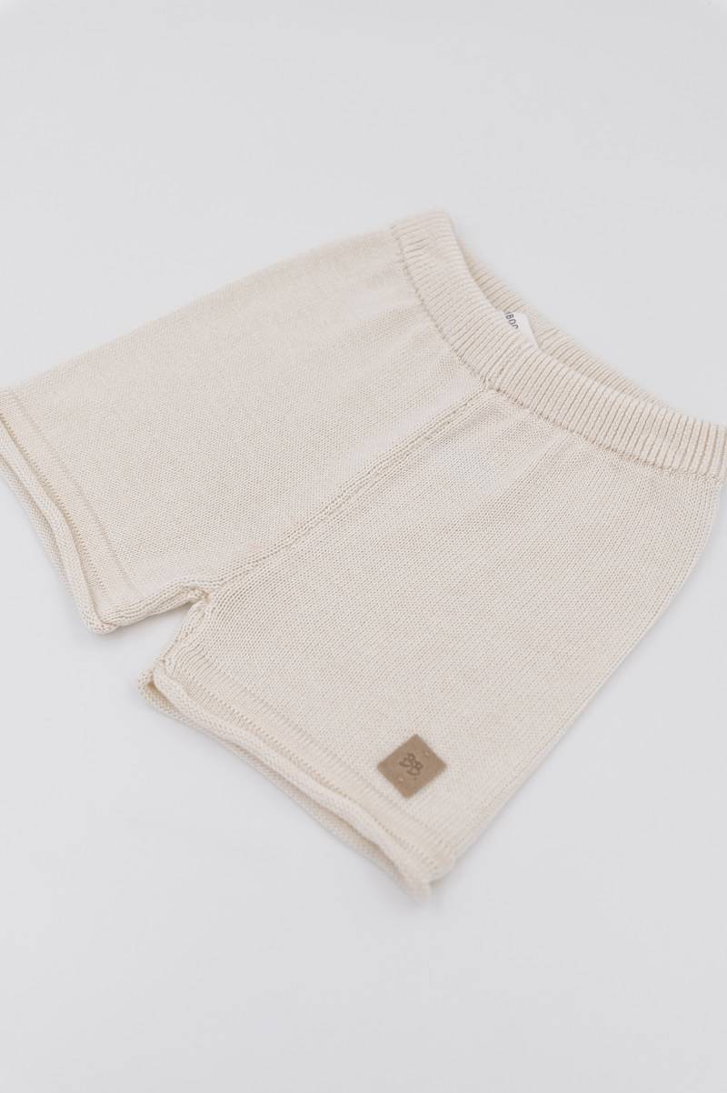 Pantalone Corto Knitted - BIANCO 01 - Be Brave Boutique
