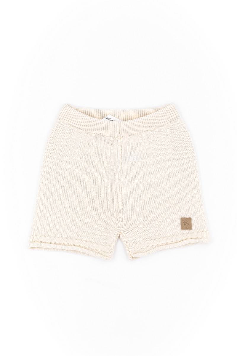 Pantalone Corto Knitted - BIANCO 01 - Be Brave Boutique