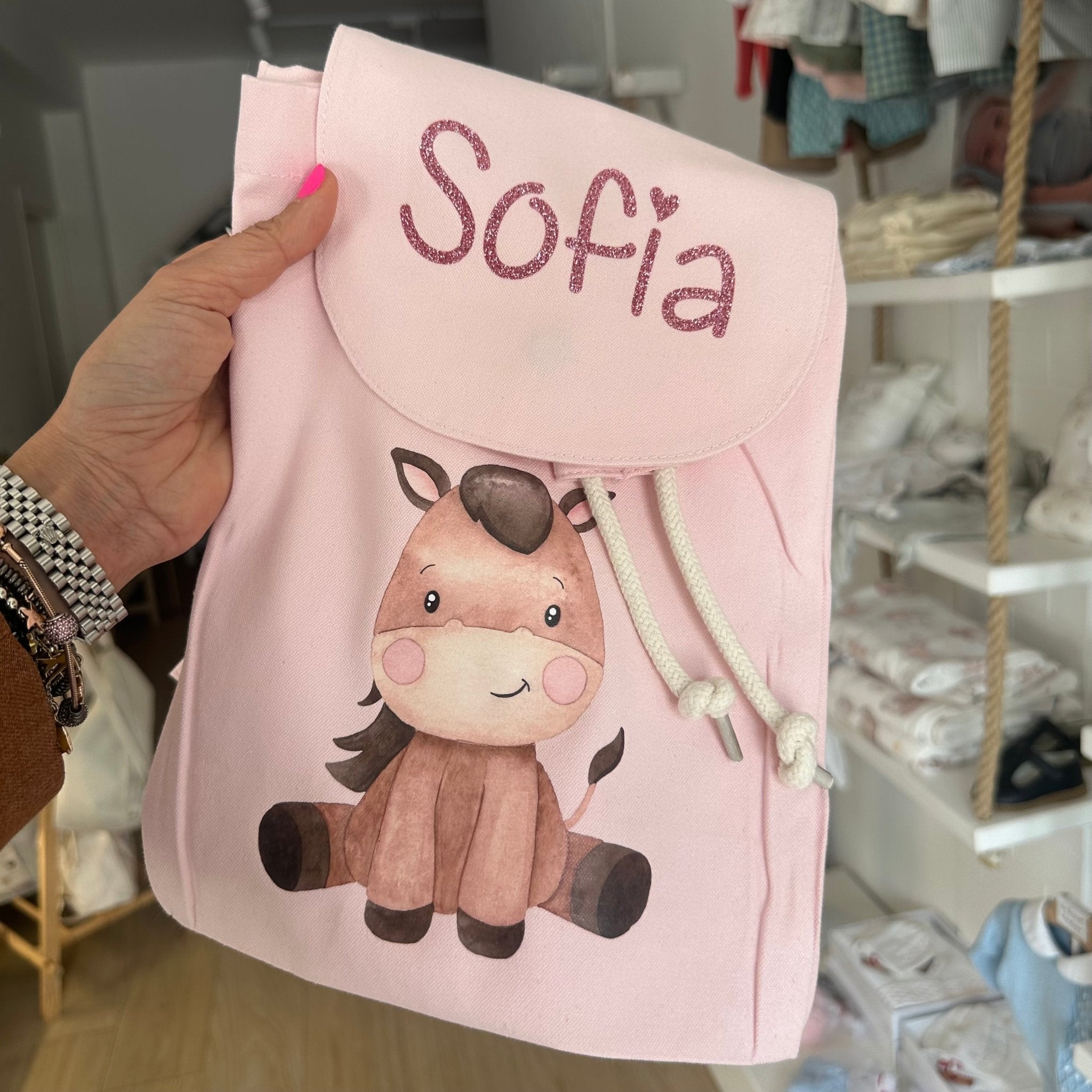 Mini Zaino in cotone Baby Horse - Be Brave Boutique