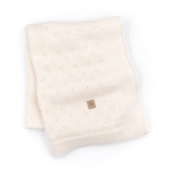 Copertina Traforata Knitted - BIANCO 01 - Be Brave Boutique