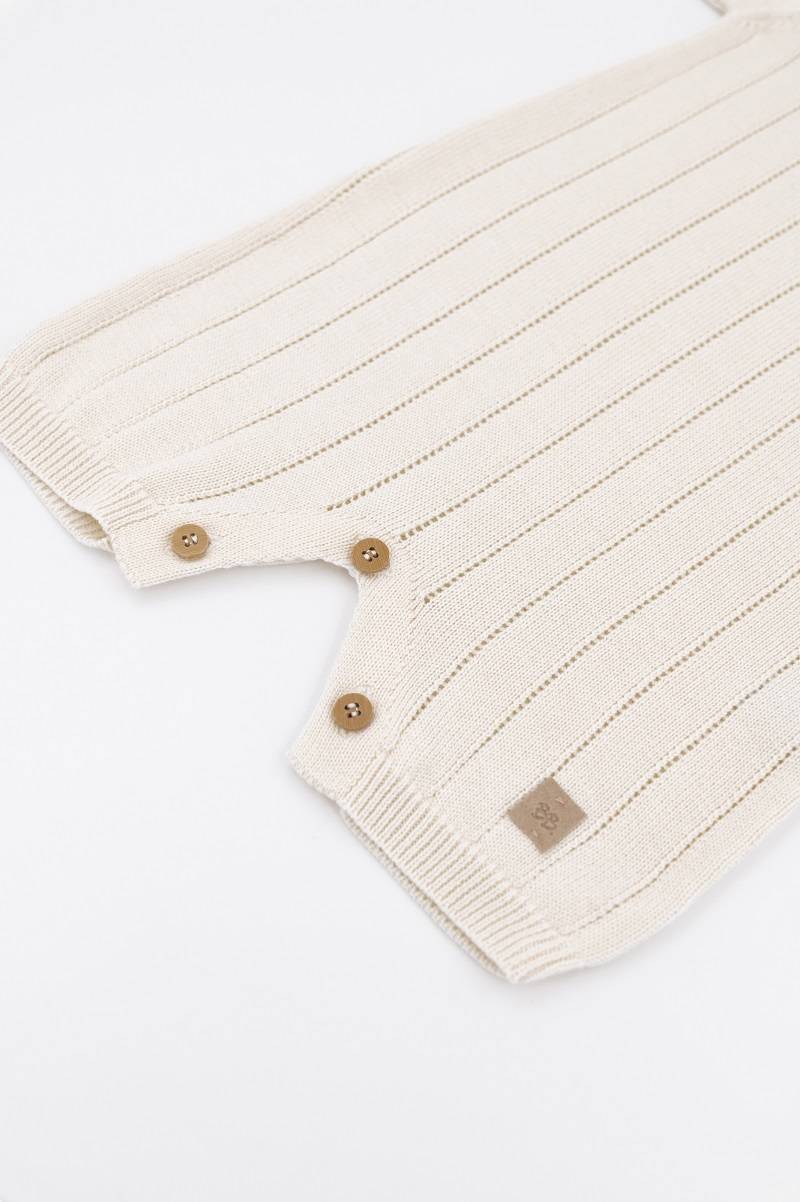 Pagliaccetto Righe Knitted - BIANCO 31 - Be Brave Boutique