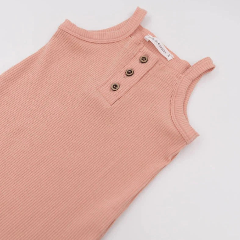 Tutina a canotta bimba - SOFT PEACH 215 - Be Brave Boutique