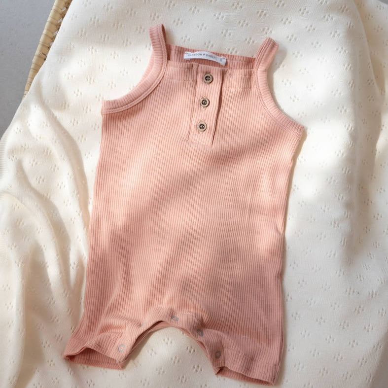 Tutina a canotta bimba - SOFT PEACH 215 - Be Brave Boutique