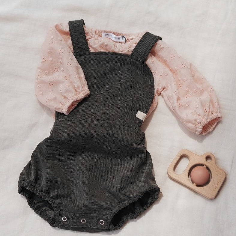 Salopette estiva bimba - JEANS ANTRACITE 816 - Be Brave Boutique