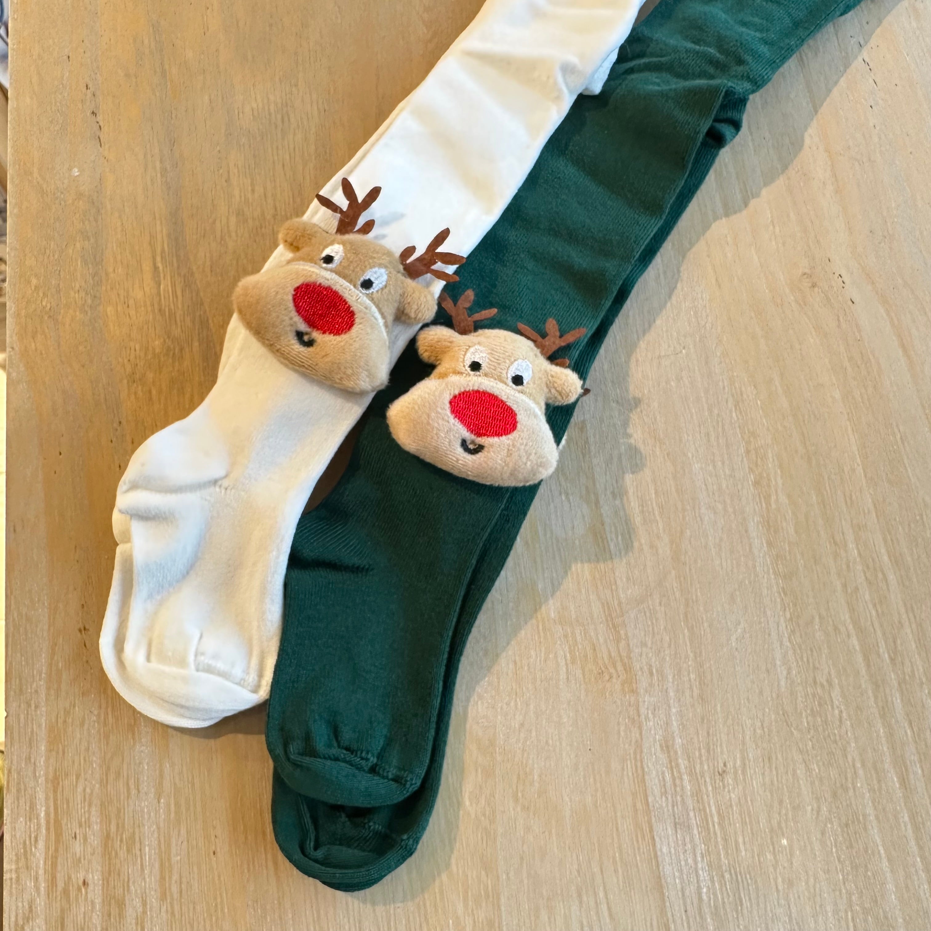 Calzamaglia Natalizia per bambini con Renna Meia Pata - Be Brave Boutique