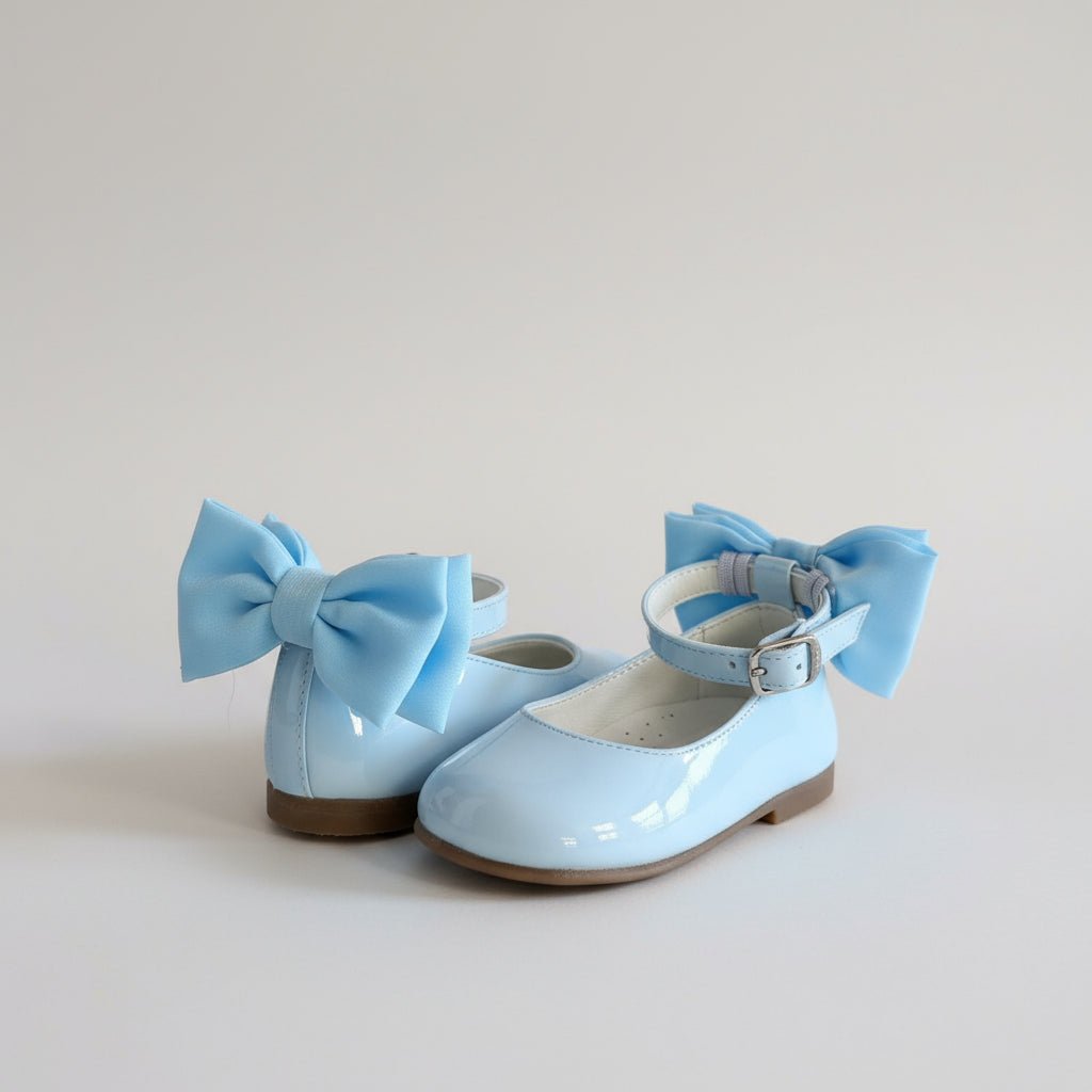 ANDANINES Ballerine Eleganti con fiocco dietro Azzurre e plantare anatomico - Be Brave Boutique