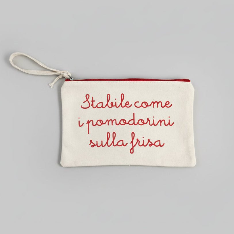 Pochette in cotone Frase divertente idea regalo "Frisa" - Be Brave Boutique