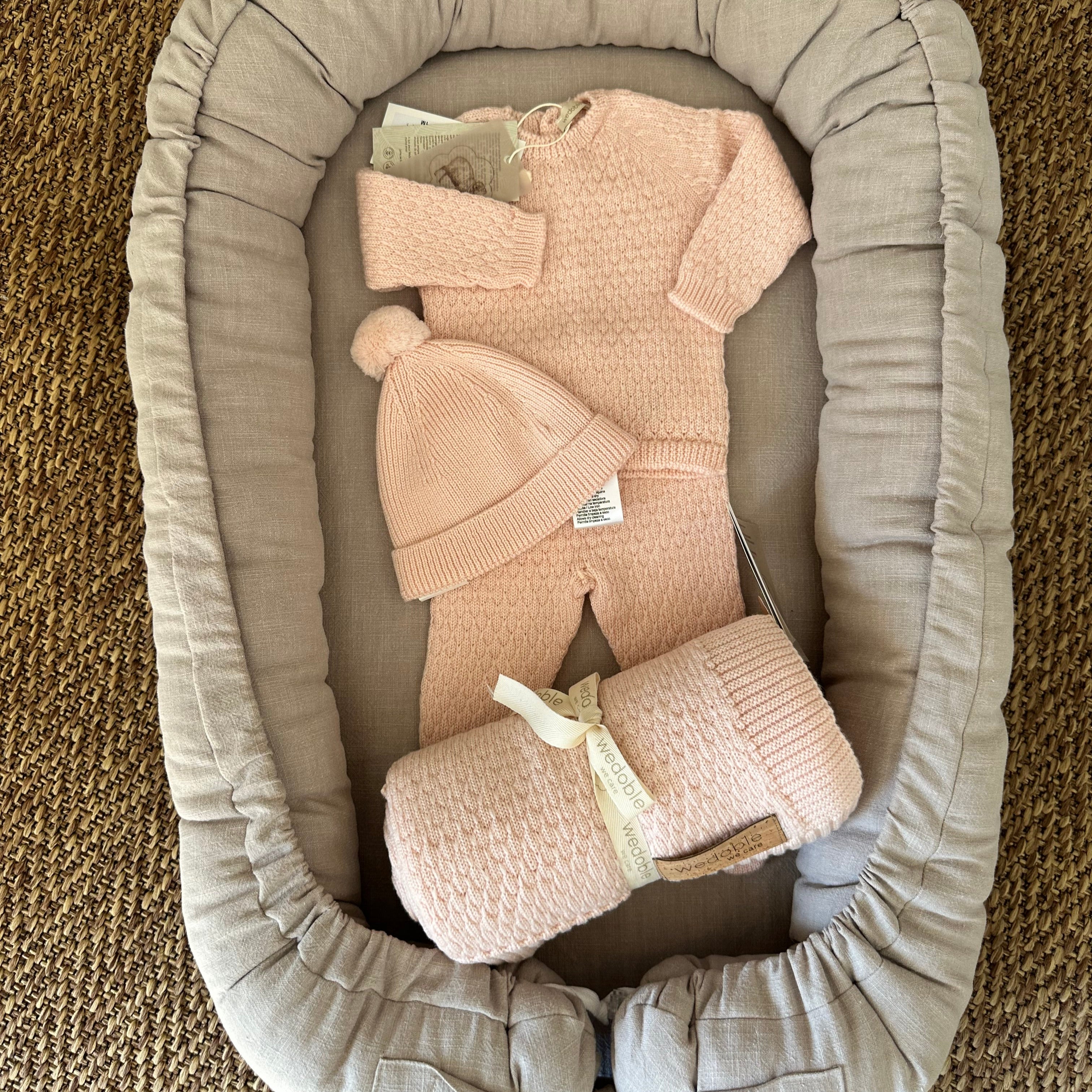 Completo COSY in lana merino – maglia e pantaloni con piedini per neonati - Be Brave Boutique